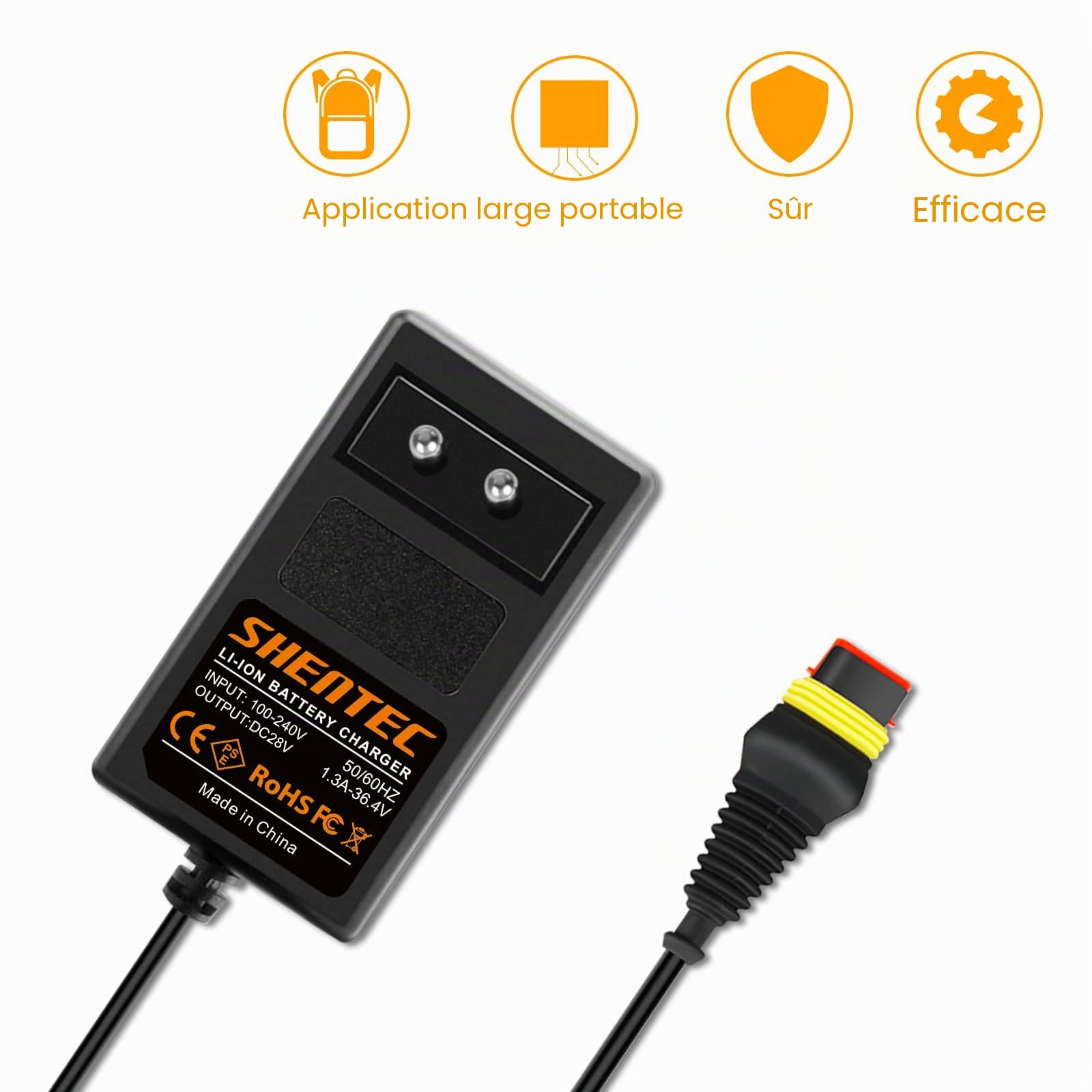 Shentec Chargeur de Batterie 28 V Compatible avec Husqvarna Automower 105, 310, 315, 315X, 305, 310 Mark II, 315 Mark II, Tondeuse Robot