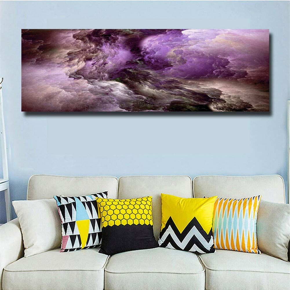 5D Diamant Painting Kit 'Bunte Wolken' – 30x90 Cm, Voller Rundbohrer, DIY Für Entspannung & Deko