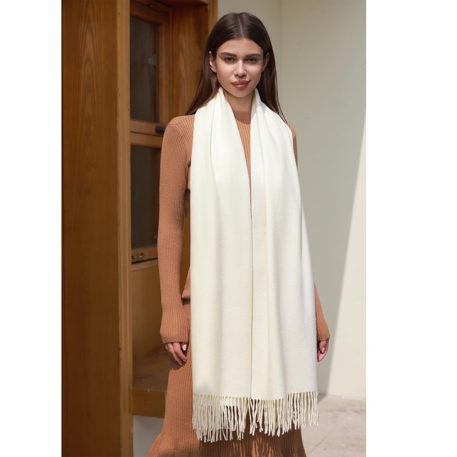 RIIQIICHY Damen Schal Stola Festlich Fur abendkleid Pashmina Schals tücher für Frauen Hochzeit Schultertuch Winter Herbst