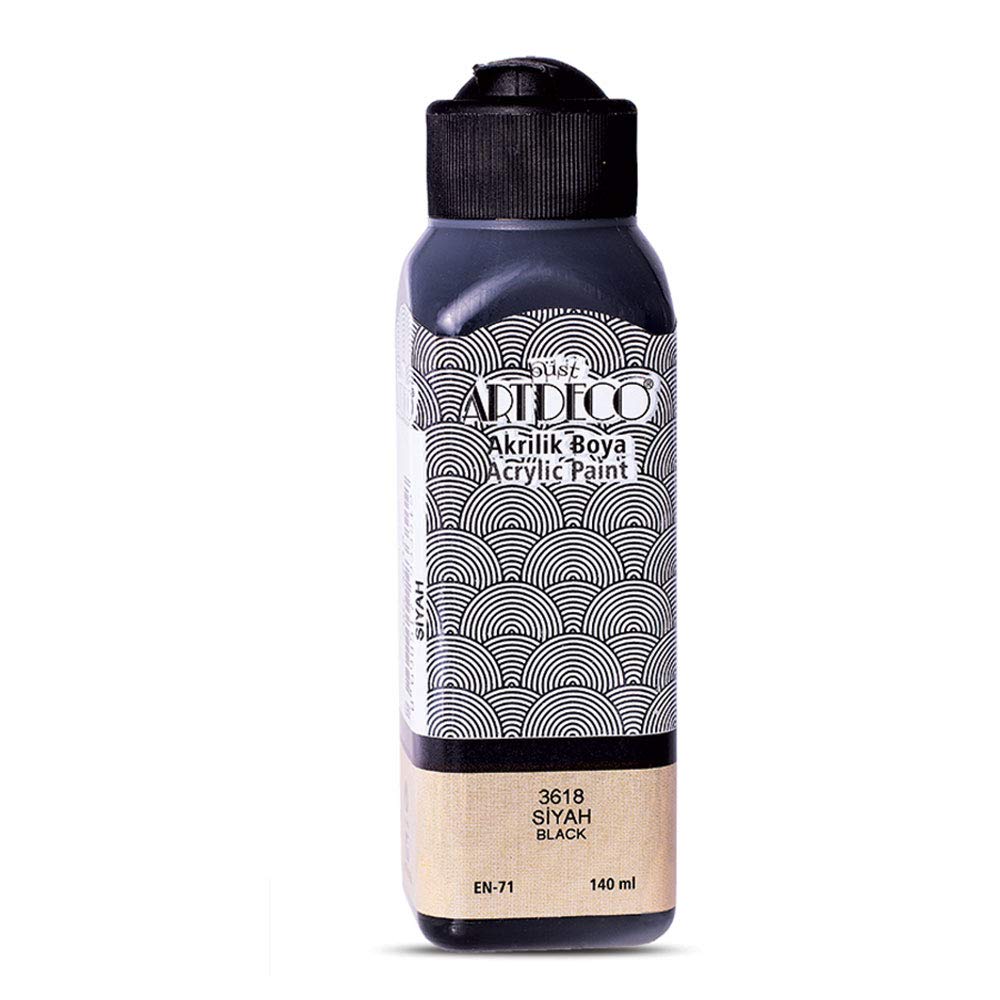 Artdeco Akrilik Boya, 140ml, Siyah 3618