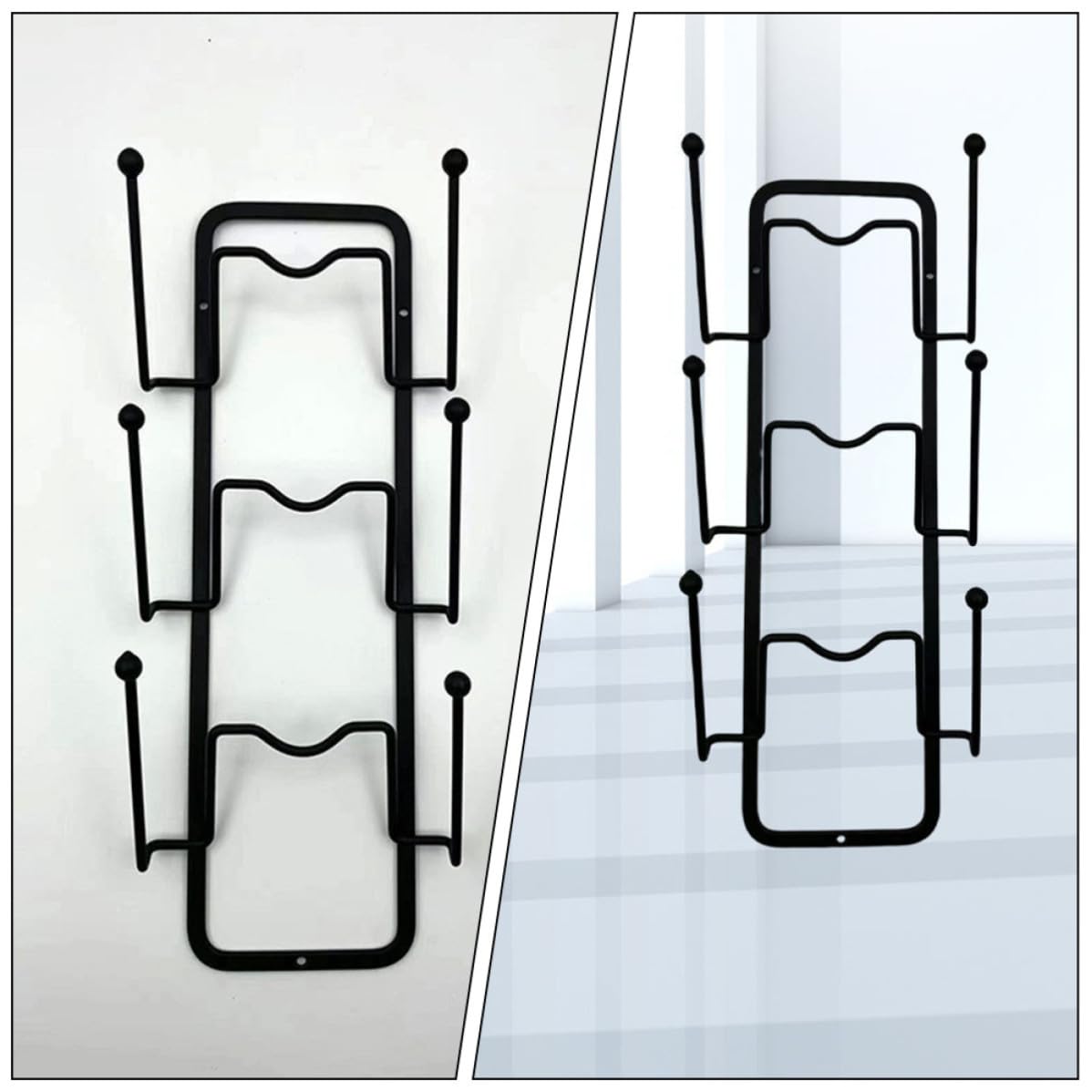 jojofuny 2pièces Organisateur de Couvercles de Casseroles sans Perçage Support Mural Réutilisable et Résistant pour Rangement Ustensiles Cuisine Porte-couvercle Délicat et Pratique
