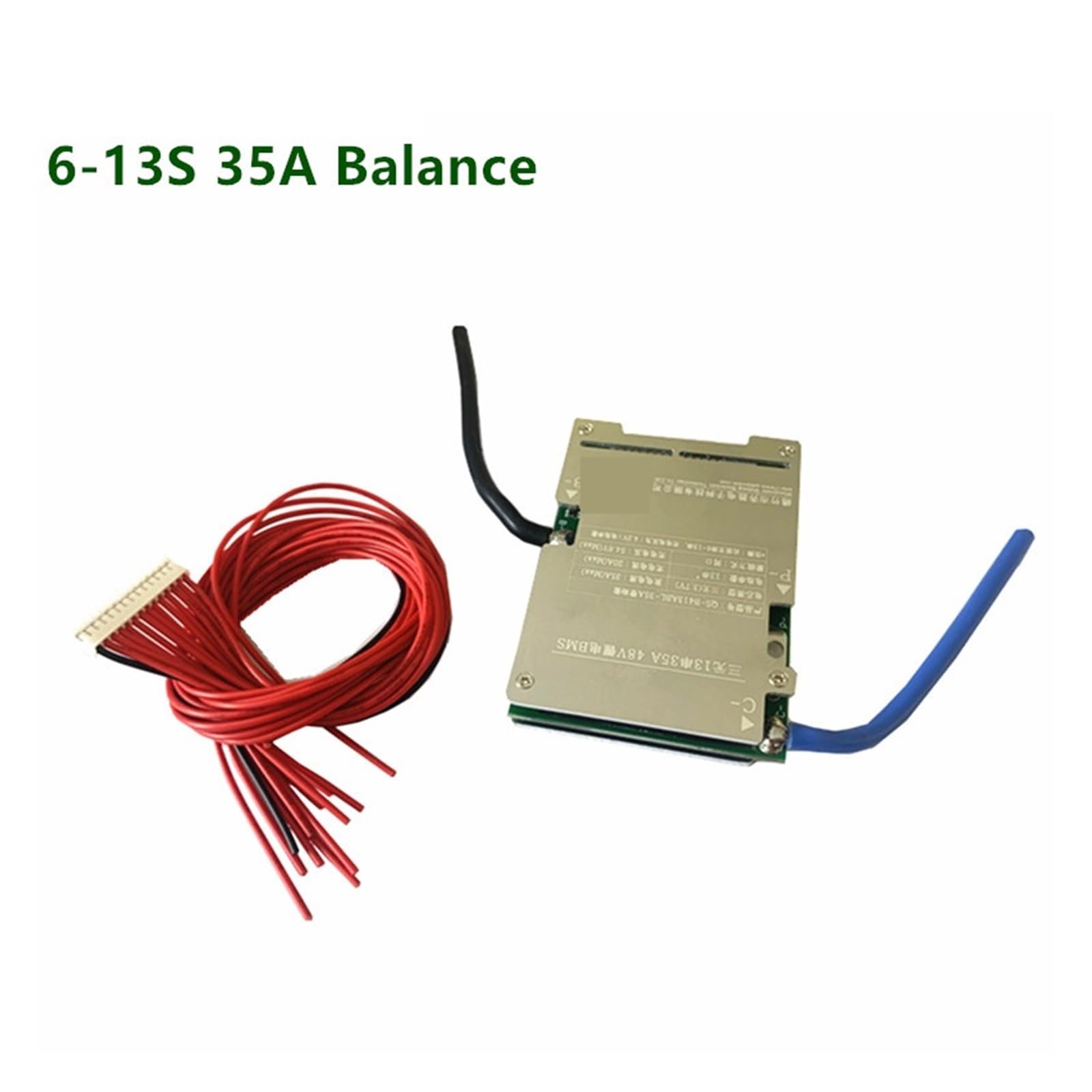 Płyta BMS, BMS 6S-13S 35A Balance Board 24V 36V 48V trójskładnikowa tablica zabezpieczająca baterię litową/LiFePo4 elektronarzędzia 7s 8s 10S(35A 3.2V Balance)