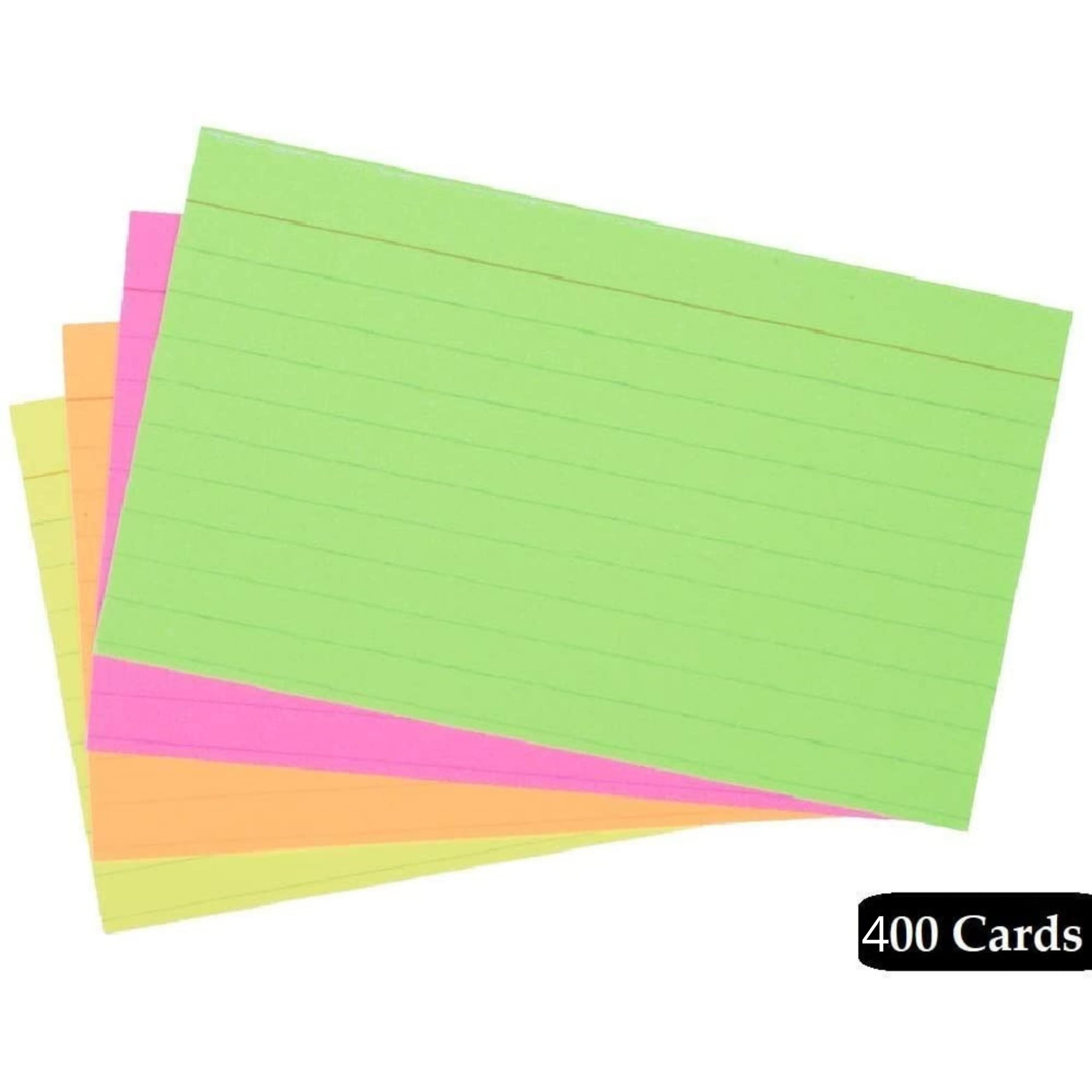 1InTheOffice Ruled Neon Index Cards 3x5, Ruled Index Cards, Assorted Neon Color, 300 Pack - Image 6