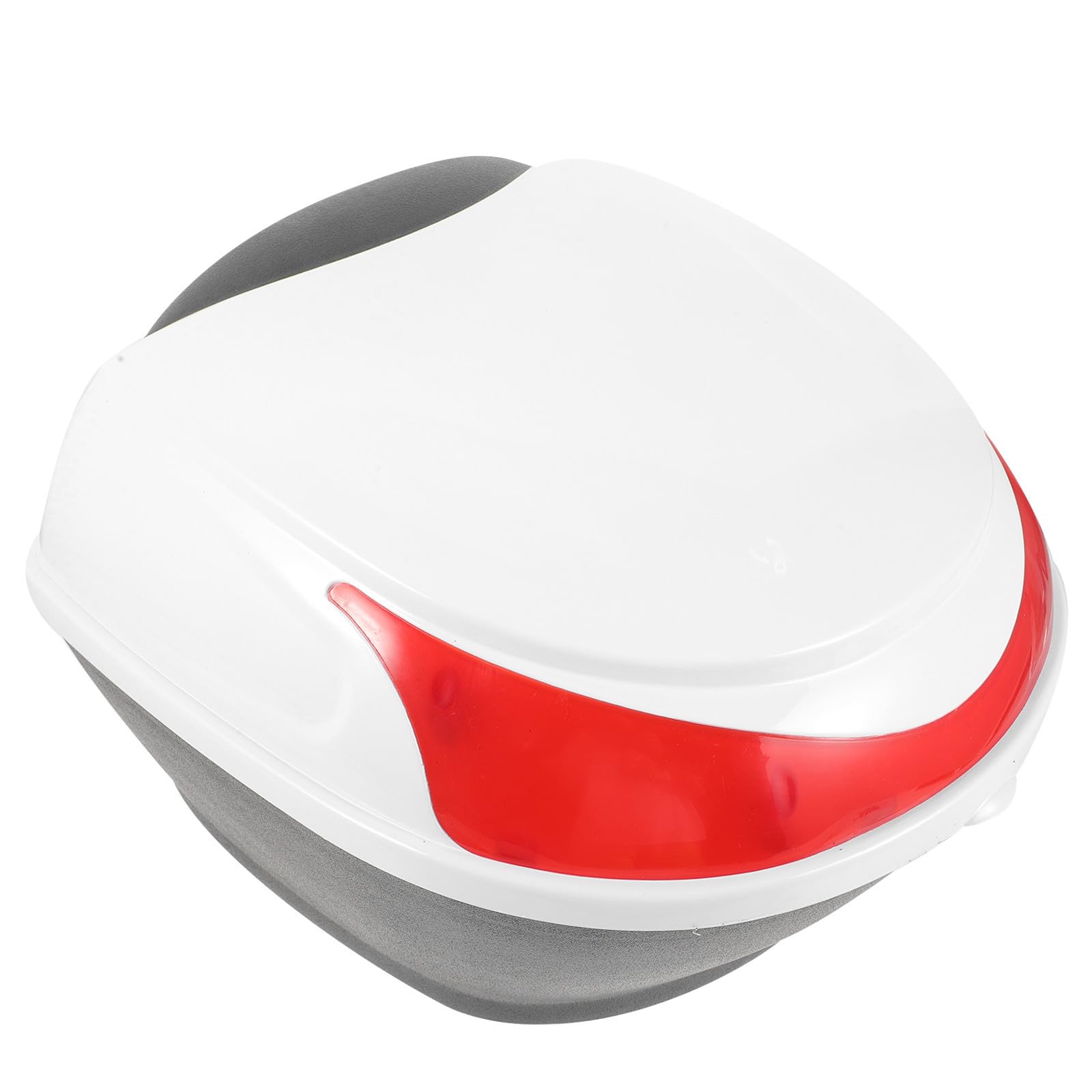 Bauletto Posteriore Scatola di Stoccaggio Pratica e Facile da Installare in Plastica Bianca, Set 1 Pezzo per Veicoli a Due Ruote e Scooter da Viaggio