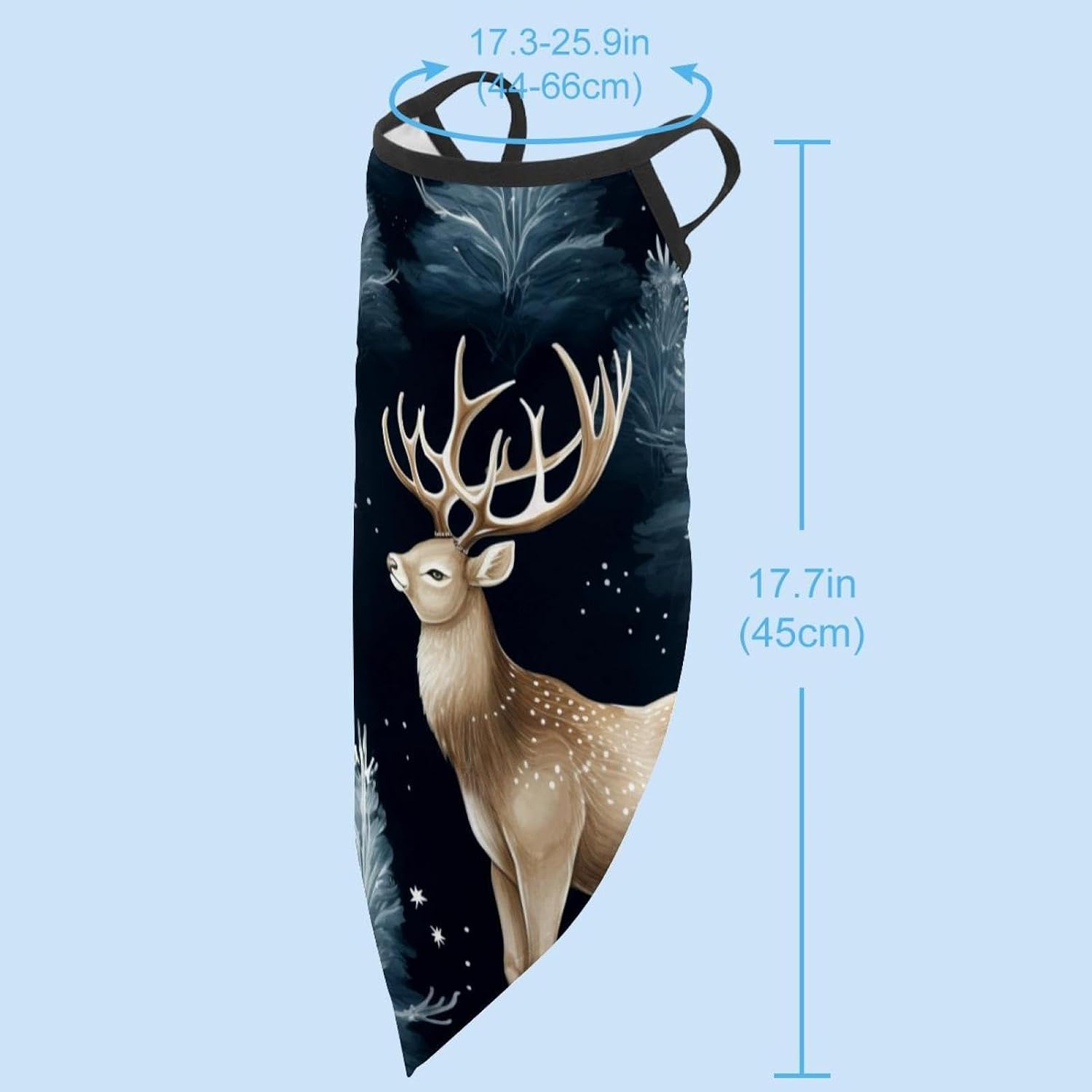 4 Pack Christmas Elk Fishing Neck Gaiter - UV Face Mask Sun Protection for Men & Women