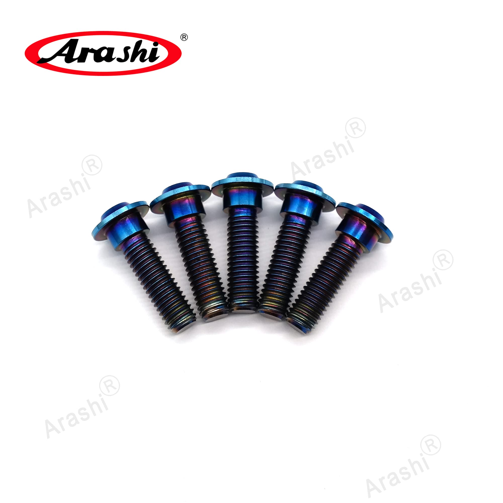 Arashi Front Brake Disc Rotors Mounting Bolts for Kawasaki Ninja