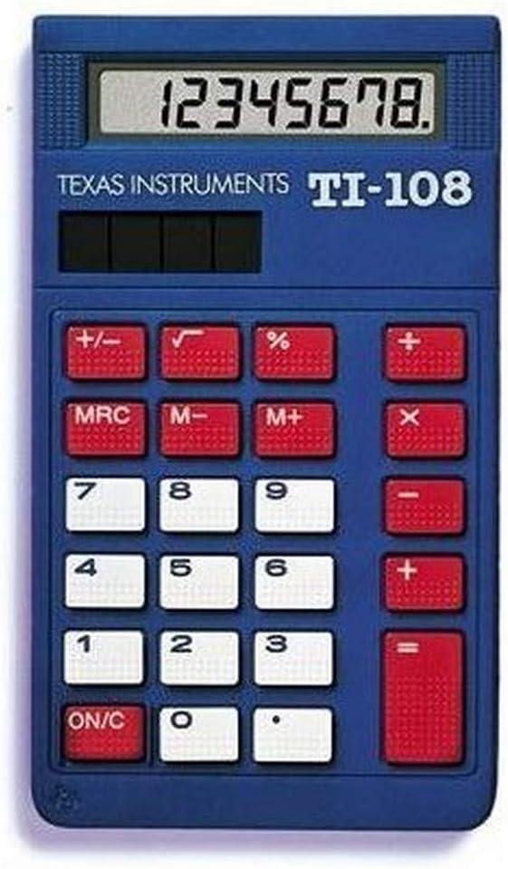 Texas Instruments TI108 Solar Power Calculator/Teacher’s