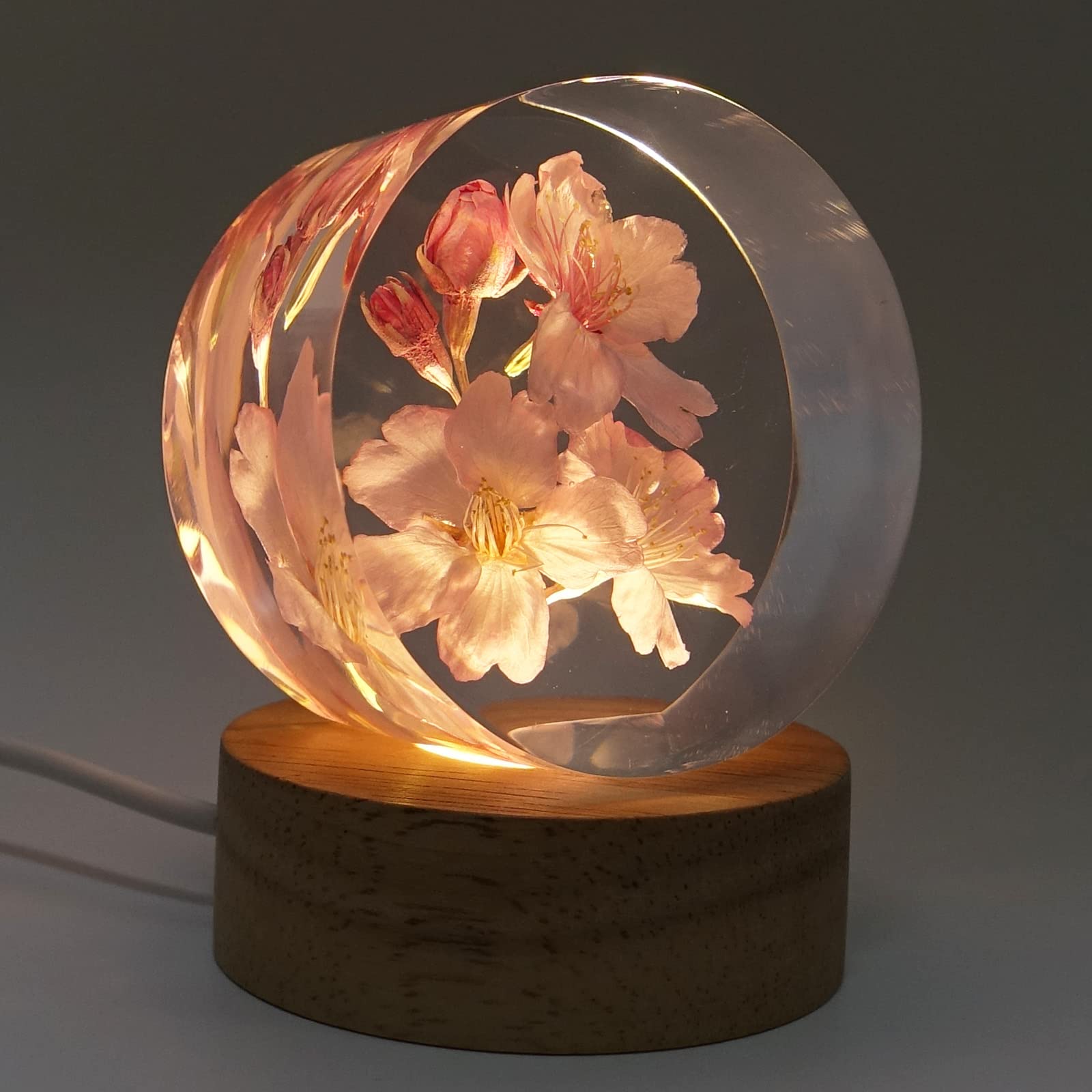 Amazon｜クリスタルハーバレジン 桜 固まるハーバリウム 本物のお花