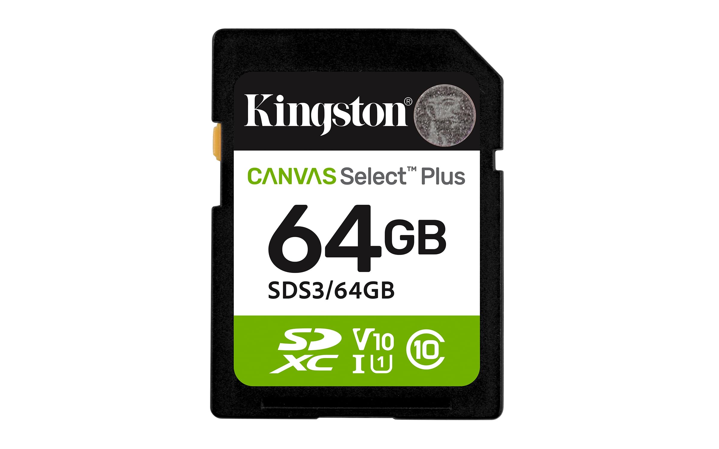 Amazon.com: Kingston 64GB Canvas Select Plus SD Card Up to 100MB/s