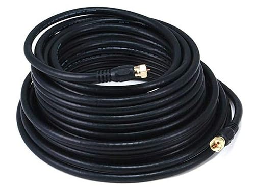 Vista 5 de RG6 Quad Shield CL2 - Cable coaxial con conector tipo F Negro