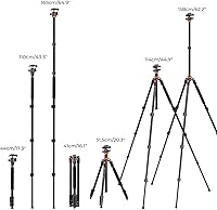 Vista 6 de K&F Concept 62 inch DSLR Camera Tripod,Lightweight and Compact Aluminum Detachable Monopod Tripod with 360 Panorama Ball Head Quick Release Plate
