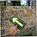 KOMBIUDA 10pcs Luminous Directional Signs Reflective Arrow Decals Glow Dark Sign for Parking Trail Camping Neon Arrow Markers Adhesive