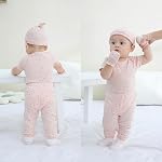 Ruliby Baby Bodysuit and Pant Set 10-pcs Cotton Soft Newborn Boy Girl Clothes Outfits