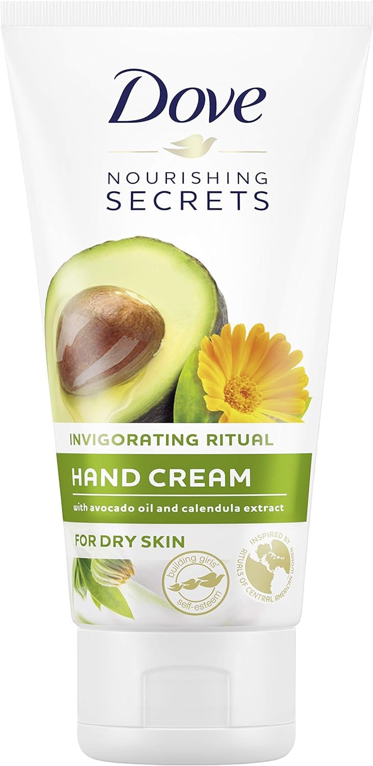 Dove Avocado Invigorating Hand Cream - Pack of 3 x 75ml Tubes, Enriched with Nourishing Avocado Oil for Deep Moisturization, Revitalizing Care, and Silky Smooth Hands - Image 2
