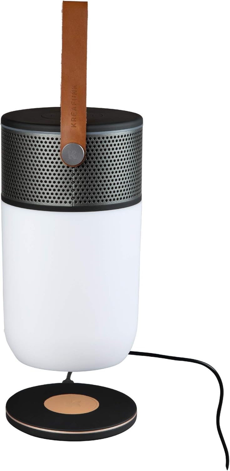 KREAFUNK Aglow speaker charging wirelessly