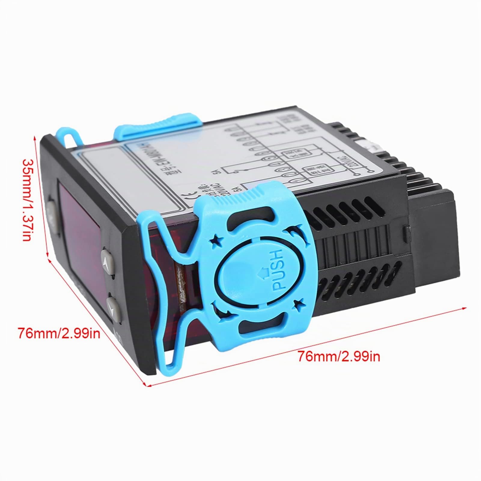 Termostato Differenziale, 220V Regolatore di Temperatura Digitale Solare con Display Digitale del Sensore Interruttore Temperatura Intelligente per Scaldabagno Solare