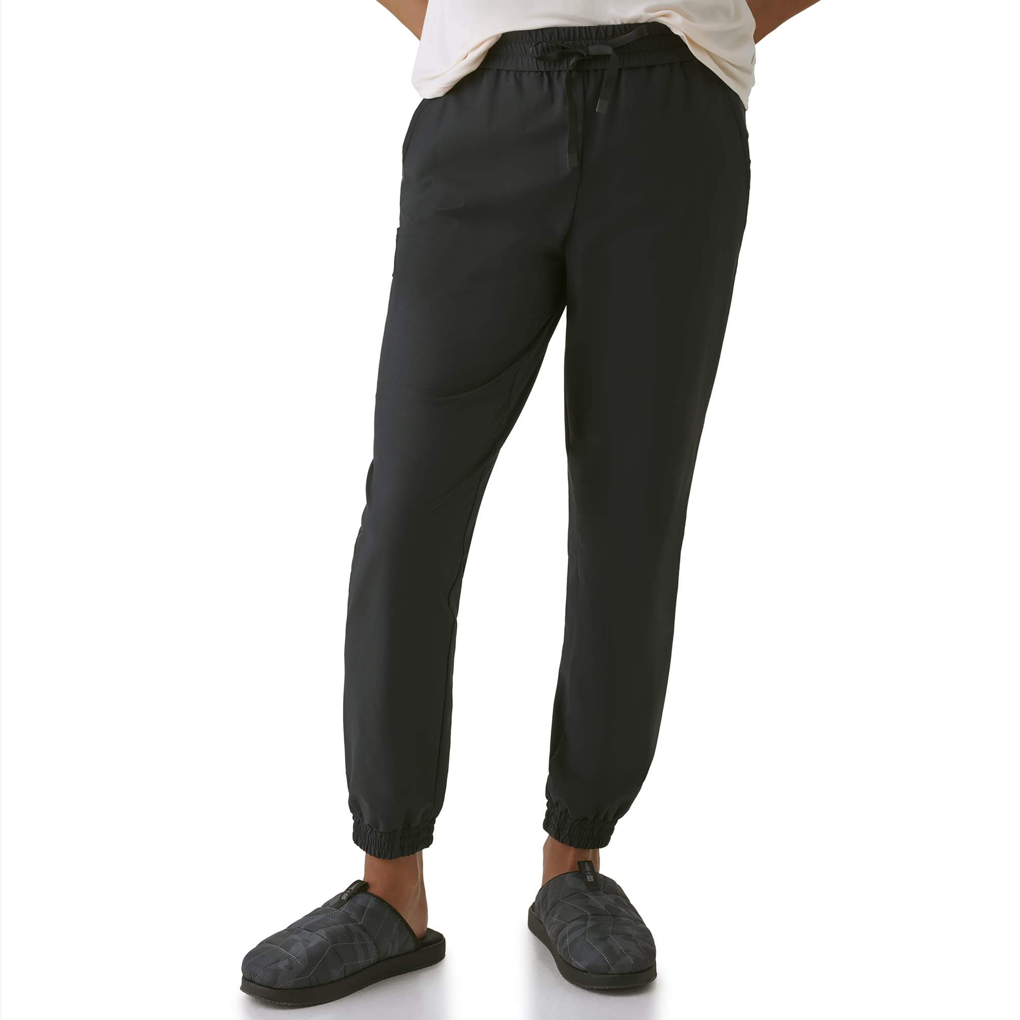 BASS Outdoor Womens Womens Pants Lightweight Joggers with Elastic Waist