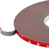 CloudBuyer 108 Ft Double Sided Mounting Tape Heavy Duty, Waterproof Foam Adhesive for LED Strips & Home Office Decor (0.39In, Black)