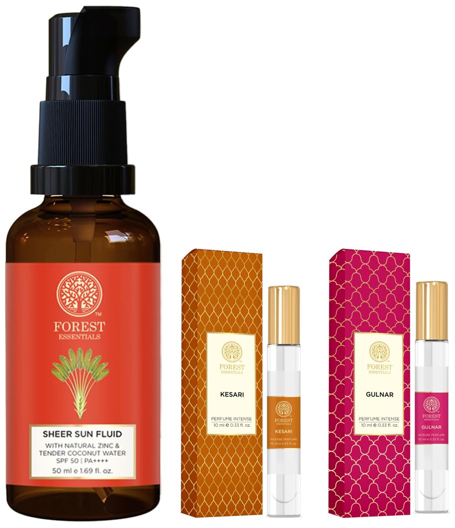 Forest Essentials Intense Perfume Lime Saffron Oudh | Long Lastin,Forest Essentials Sun Fluid Sunscreen | SPF 50PA ++ | With Natura,Forest Essentials Intense Perfume Rose & Carnation | Long Lasting-picture-35