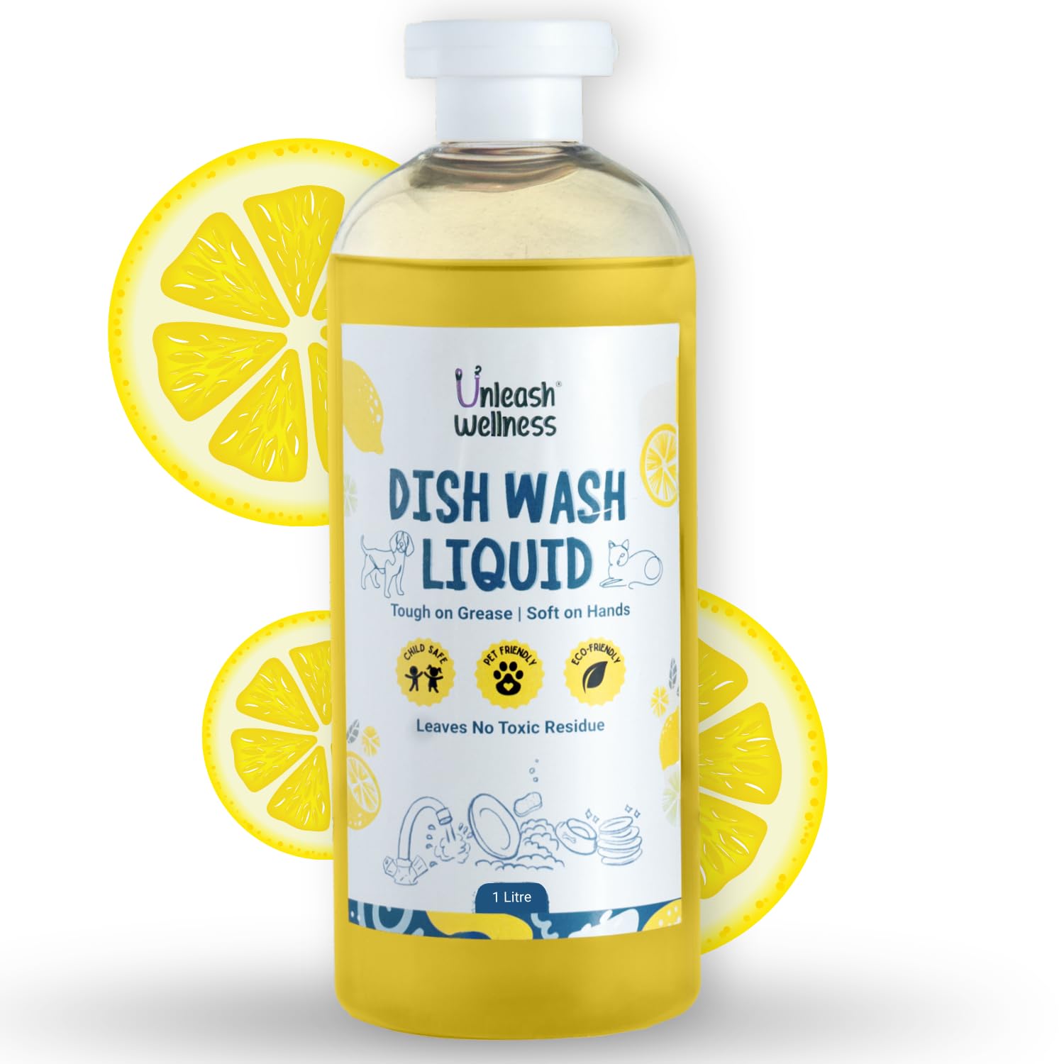 Dish Wash Liquid | 100% Safe for Pets | Natural & Plant Based | Baby & Pet Safe | Removes Tough Grease, Soft on Hands | 500ml-image-43
