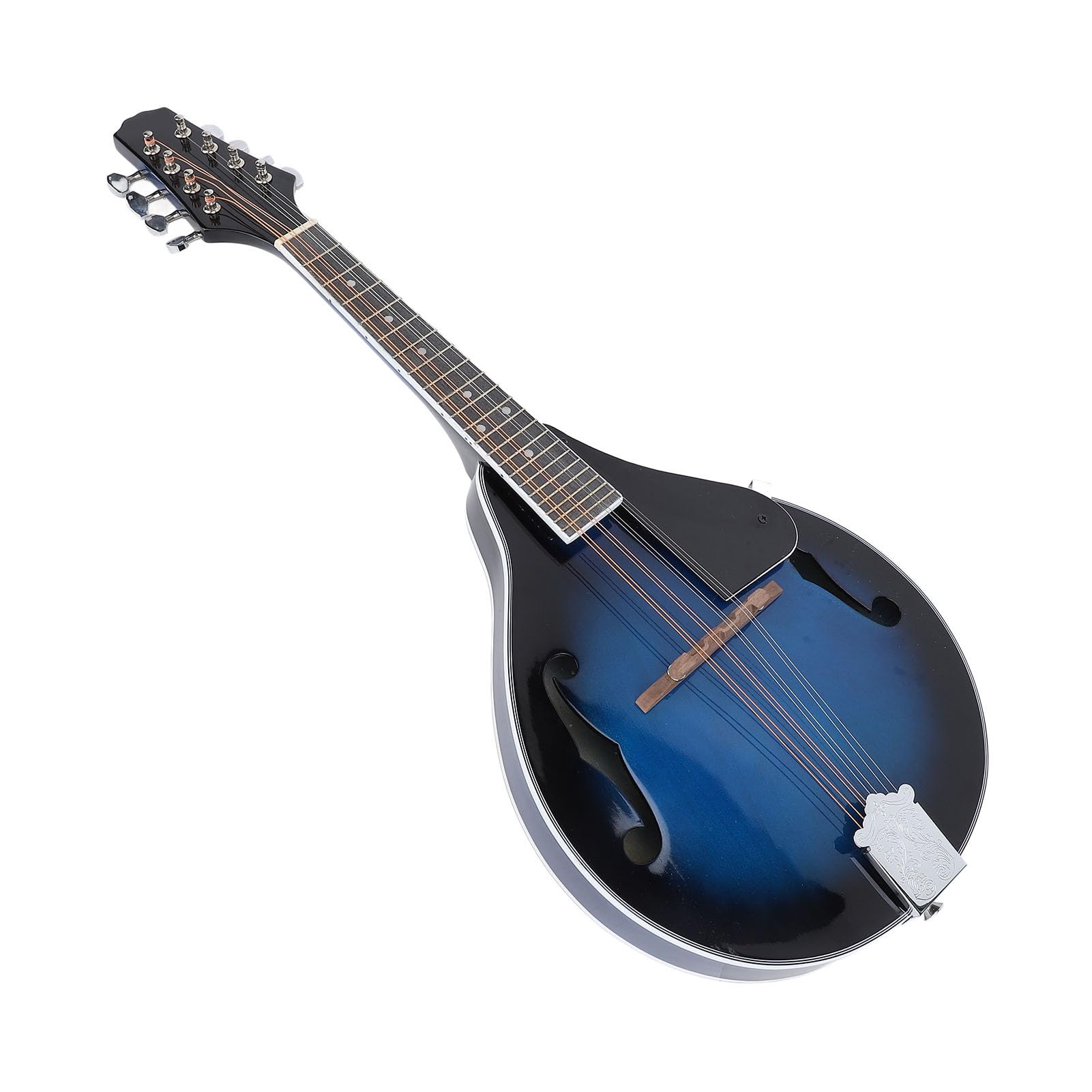 Strumento per Mandolino A 8 Corde, Corpo in Legno di Pesca Stile A, per Registrazioni Folk Bluegrass, Diteggiatura per Esercizi Prolungati, Accordatori Precisi A Ingranaggi Aperti, per