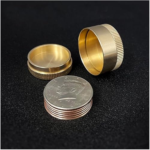 Miniatura 2 de blue-ther Monedas Dinámicas (Medio Dólar de los EEUU, diente de sierra) Trucos de magia Clásico Moneda desaparecer Aparecer Magia Primer Plano
