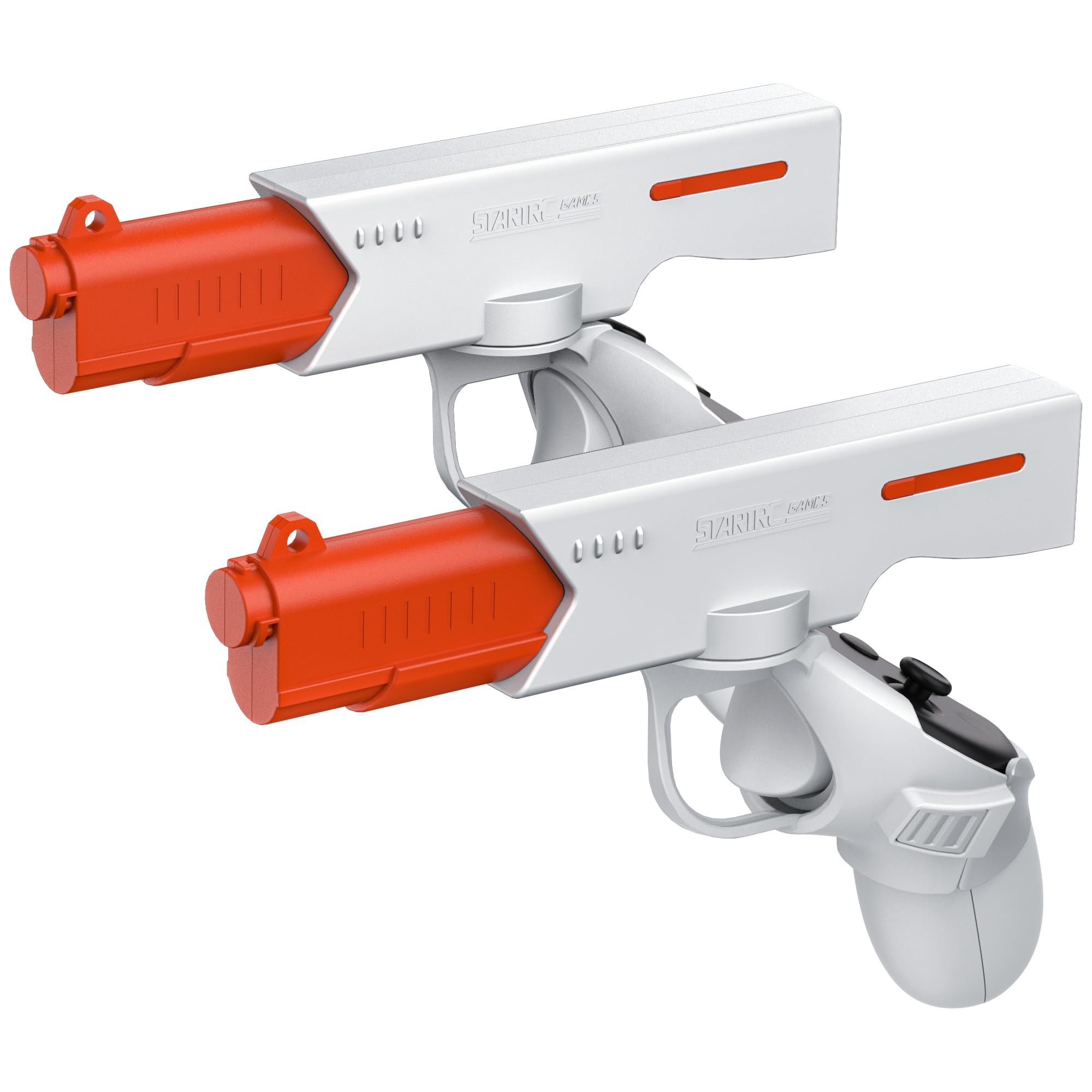 Magnetyczny uchwyt kontrolera do uchwytów Quest 3 VR, szybkie odpinanie, stabilizator wspornika do gier dla zwiększonej dokładności i wciągających wrażeń w grach, biały