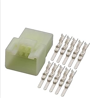 1/5/10/20/juegos 10 pines 6090-1220 6090-1056 macho hembra arnés de cableado automotriz tomas de cableado de Cable blanco(Color:10p male,Size:20 sets)