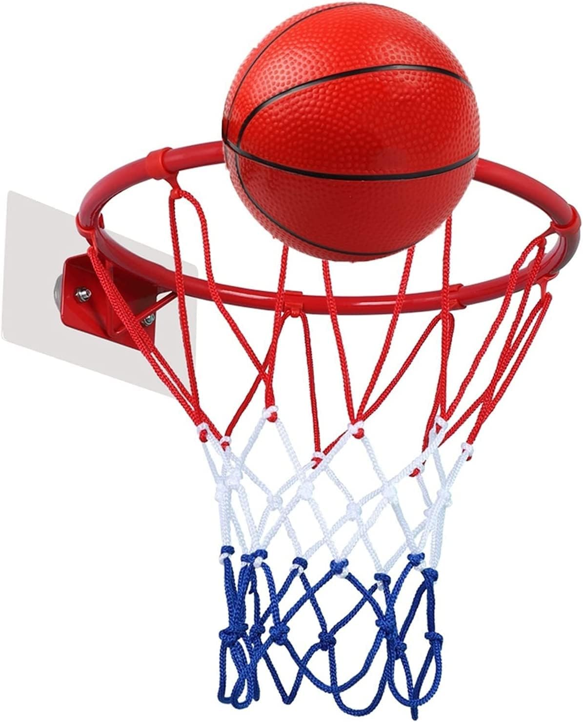 Basketball Hoop Basketball Rim Wall-Mounted Children, Teenagers Hanging Steel Frame with Indoor and Outdoor Basketball Board