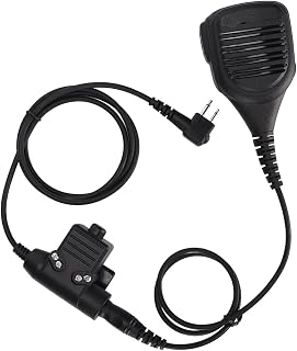Microfone de Ombro de Rádio de 2 Vias 7,1 Mm Microfone de Mão + U94 PTT Com Cabo Reforçado, para GP88 GP300 GP3688 DEP450 EP450