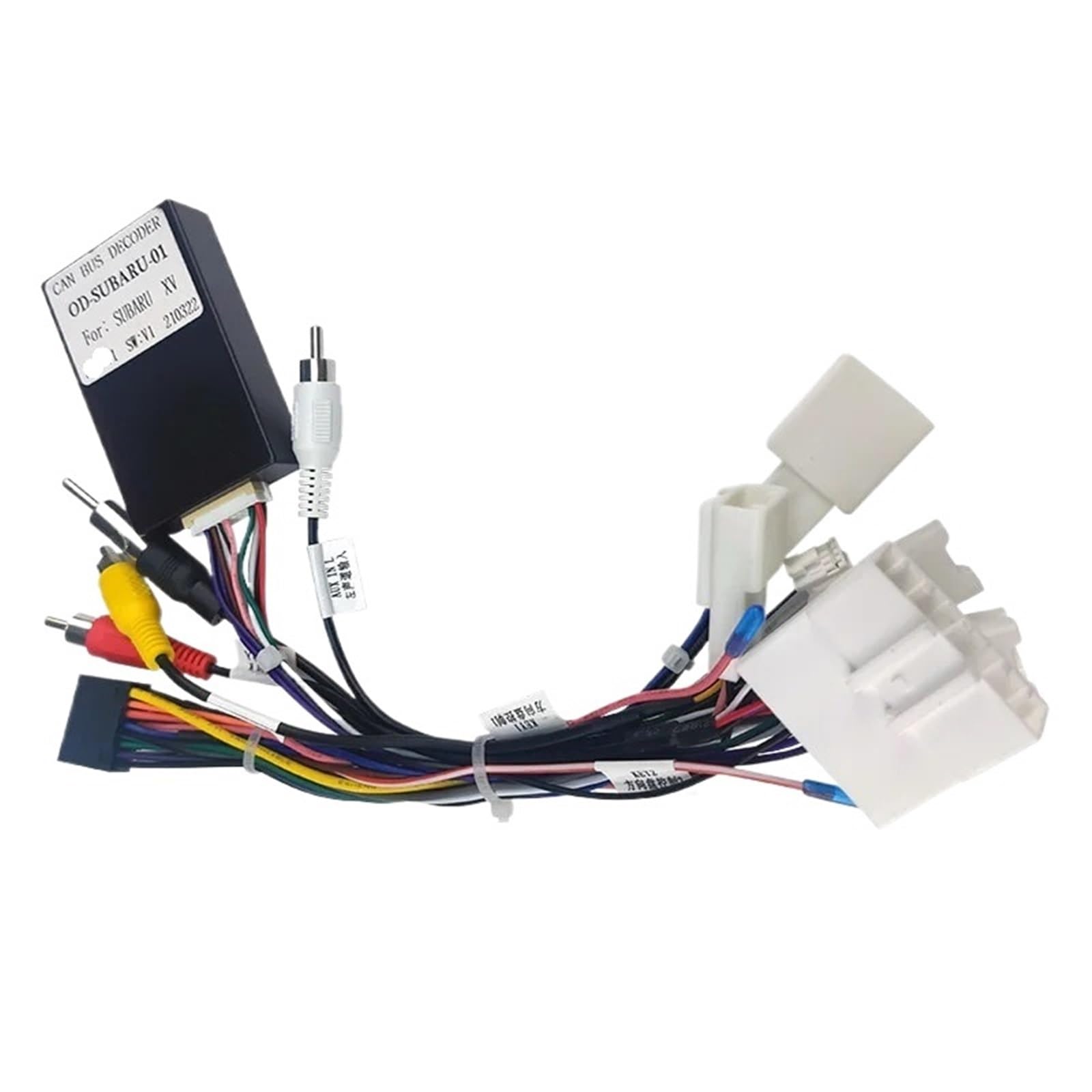 Arnés de cableado estéreo para Radio de Coche, Cable Canbus Android de 16 Pines para Subaru, Forester 2015-2020, XV Crosstrek Legacy Outback