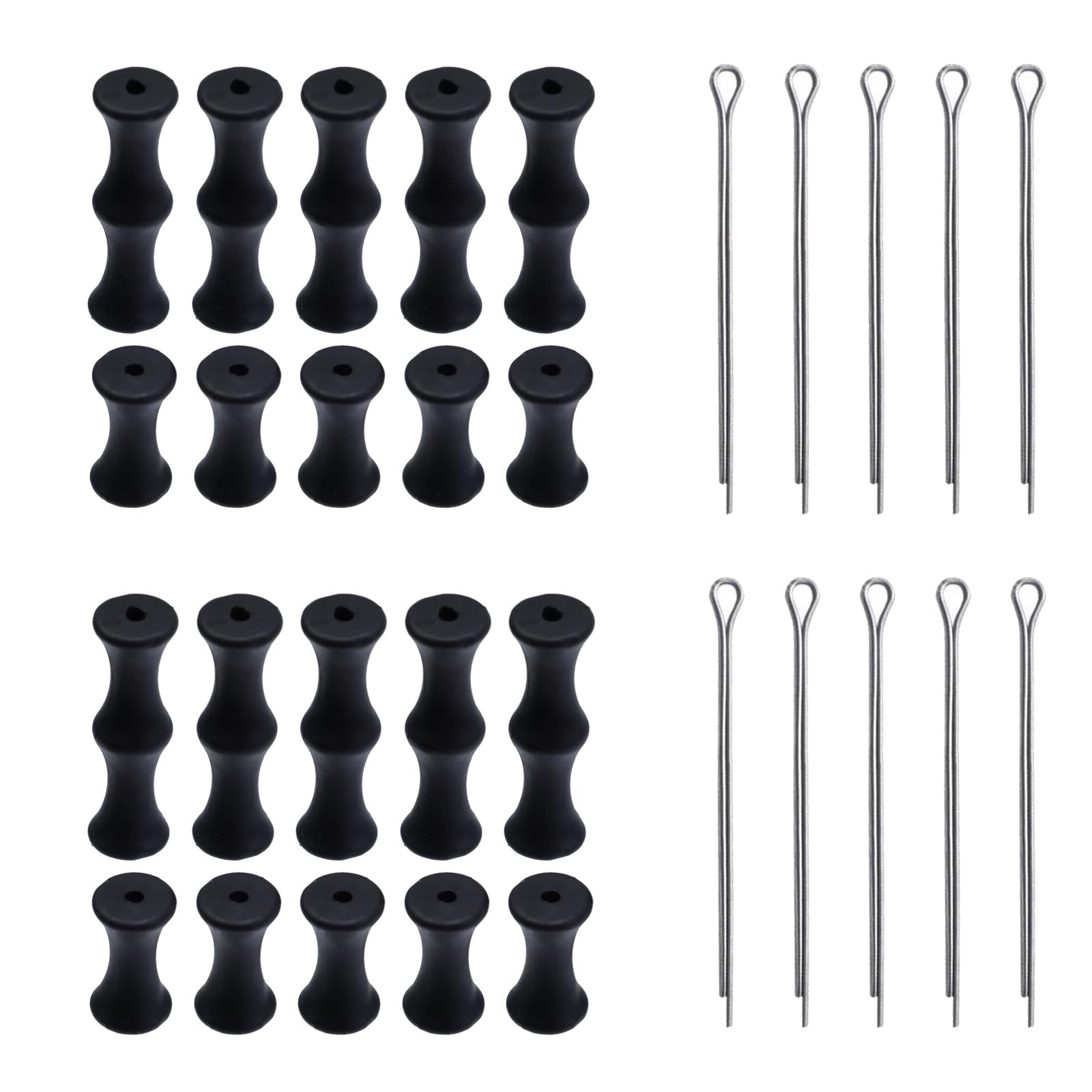 Wealrit 10 Set Archery Finger Savers Bowstring Finger Guards Finger Protector for Hunting Shooting Bowfishing(Black)