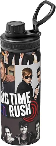 Miniatura 1 de YESKIT Big Music Time Music Rush - Vaso de acero inoxidable con aislamiento al vacío, botella de agua de doble pared, 18 onzas