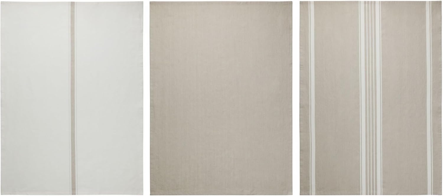 Le Creuset Set of 3 Kitchen Towels, Sable