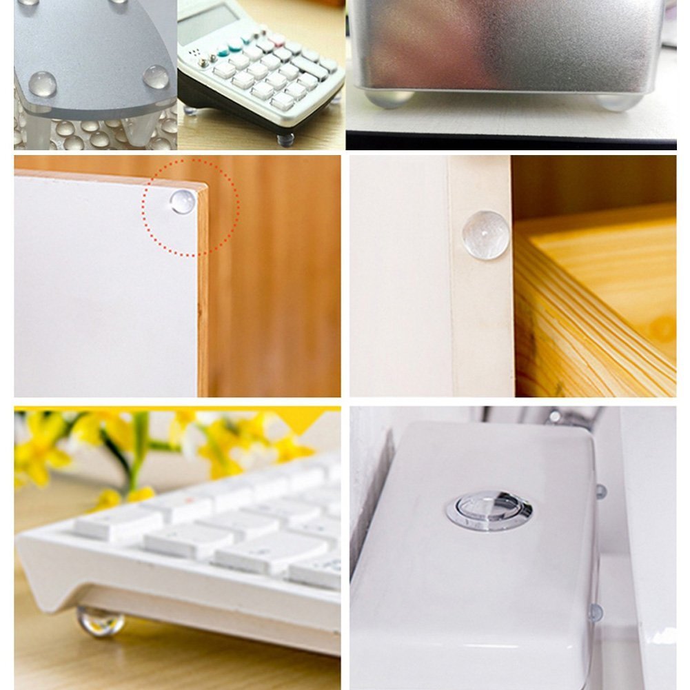 50 Cuscinetti In Gomma Trasparente Autoadesivi, Piedini In Gomma Per - Foto 11