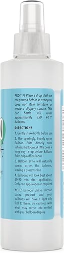 Miniatura 8 de [Paquete de 2 – 16 onzas en total] Spray de alto brillo para globos de látex – Brillo de globo para un elegante acabado brillante en cuestión de