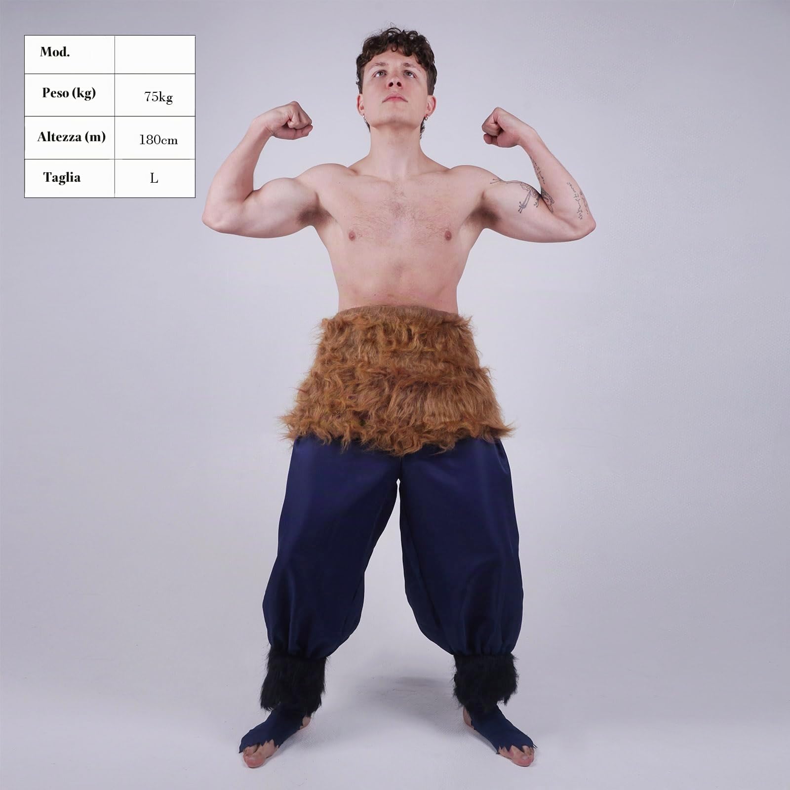 CoolChange Costume Cosplay di Inosuke Hashibira per Fan di D. Slayer | Taglia: M