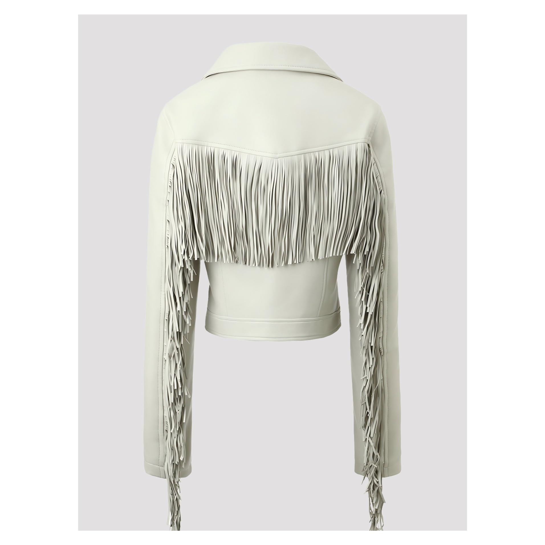 Plus Veste De Style Street Cool À Pompon En Cuir PU