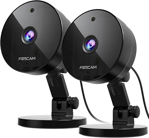 FOSCAM Cámara de seguridad 3K 5MP para interiores, 0.08 oz y 0.18 oz WiFi magnética Mini perrogatomascotabebé, detección de movimiento inteligente,