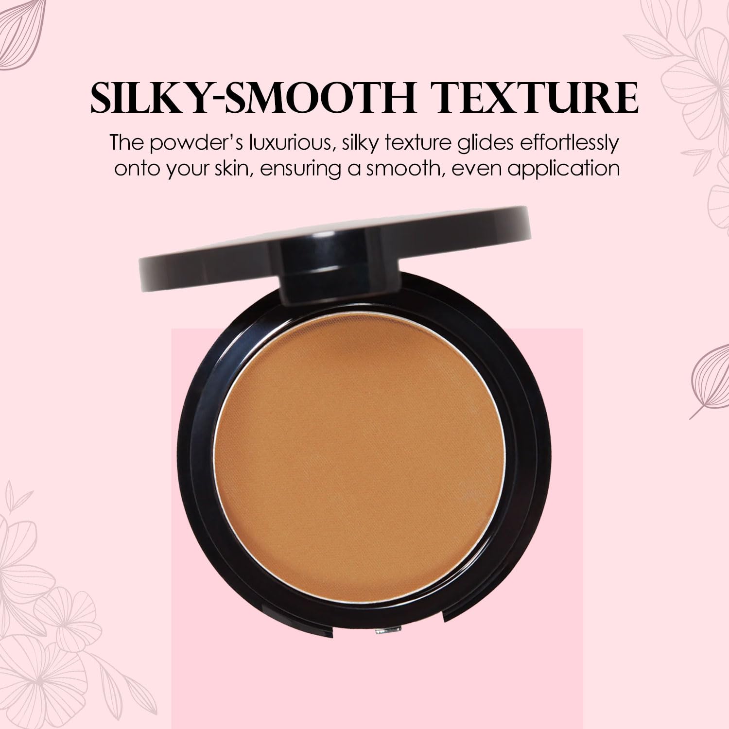 Vera Moore Matte Pressed Powder, Makeup Setting Compact Powder, Face Powder for Full Coverage with Flawless Finish, Shine, Matte Finish for All Skin Types (Butter Scotch, 12.5g)