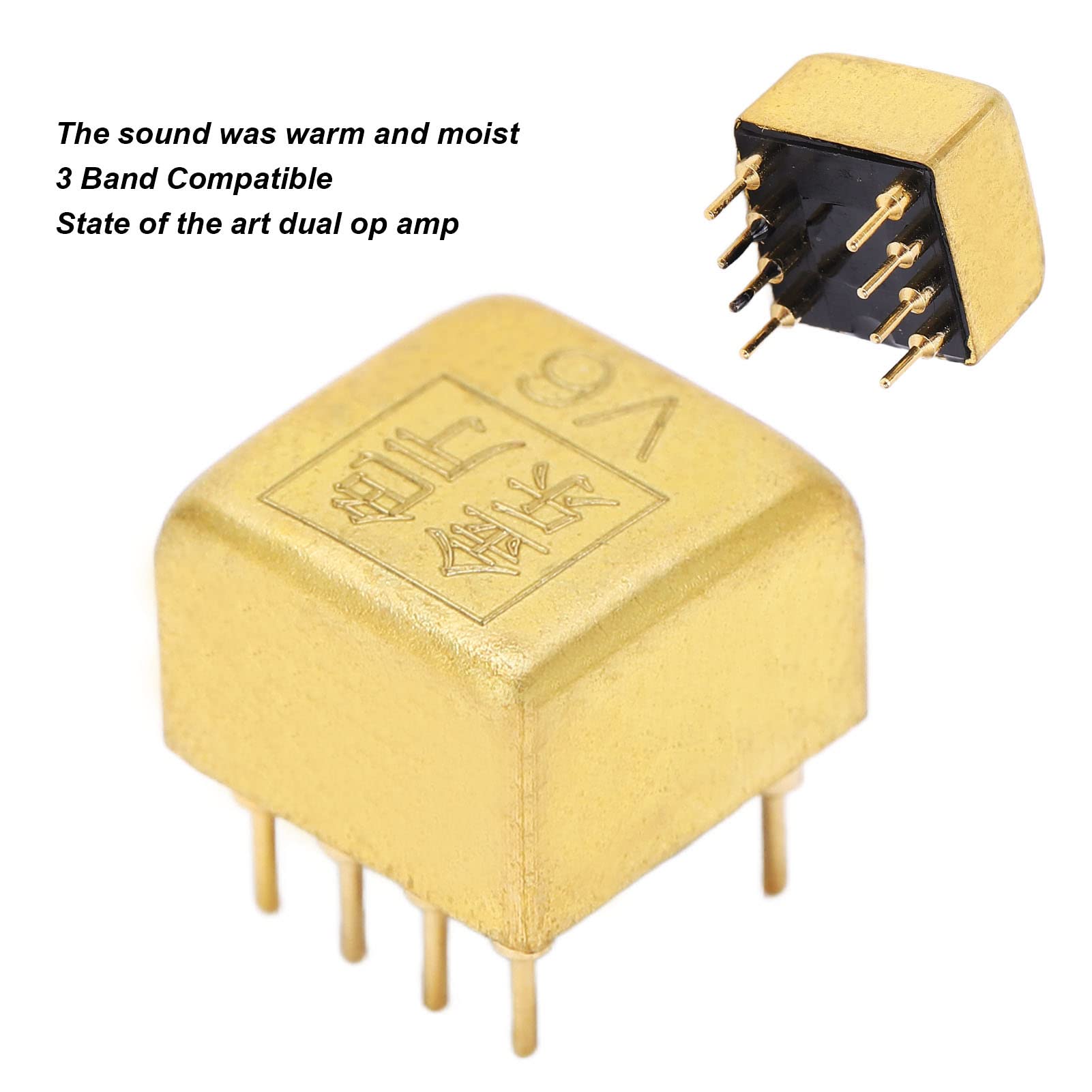Chrees Amplificador de audio transparente de actualización de módulo HiFi Dual Op Amp para amantes de la música ±16V Compatible para amantes de alta fidelidad