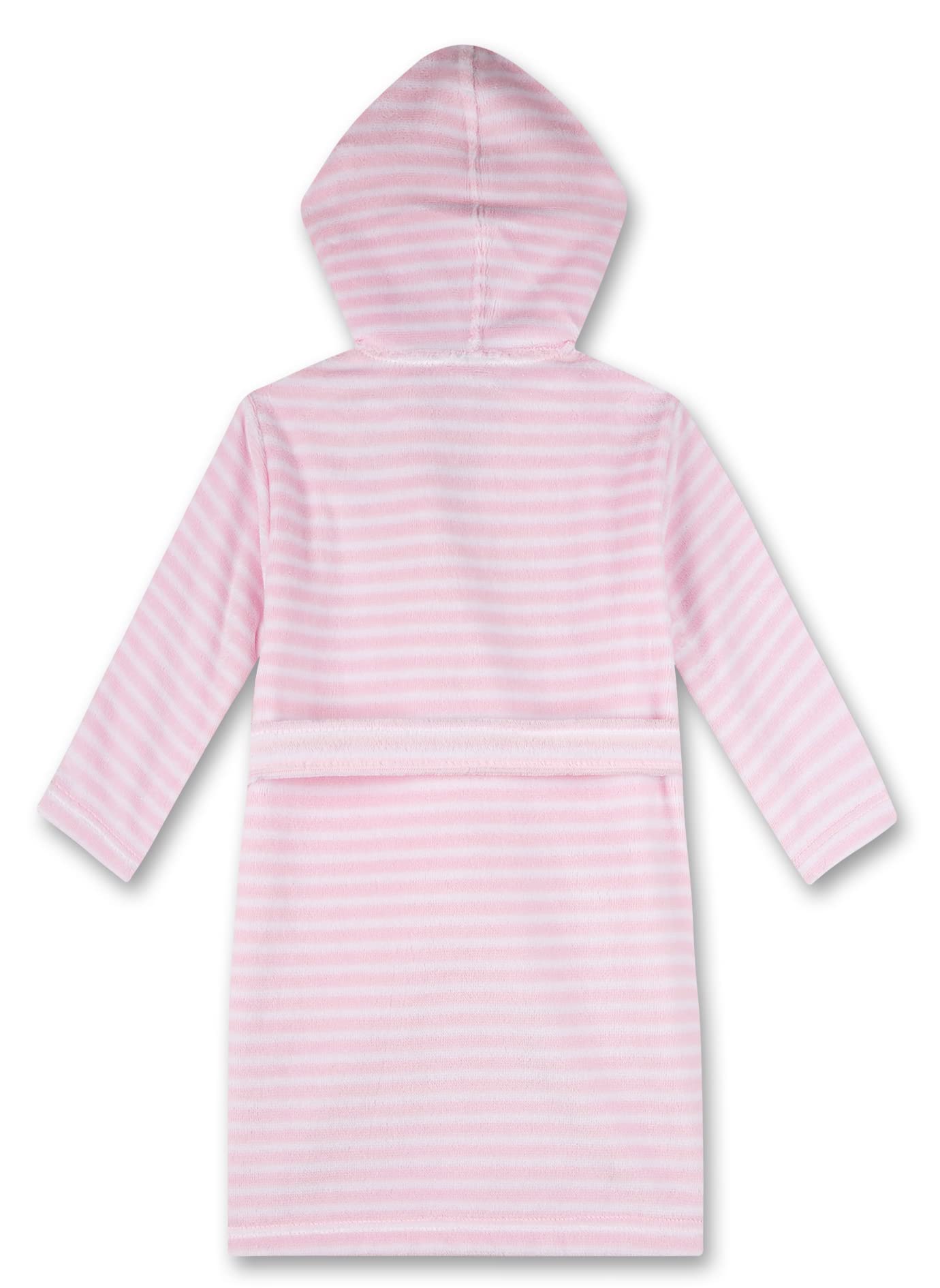 Sanetta Mädchen-Bademantel rosa gestreift | Hochwertiger und kuscheliger Bademantel aus einem Baumwoll-Mix für Mädchen. Bademantel für Mädchen