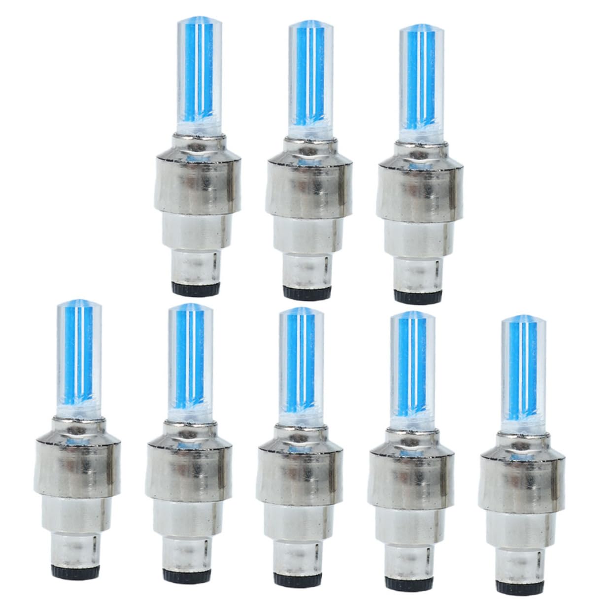 BESPORTBLE Wheel Spoke Lamp Set 8pcs Bike Tire Light Cover Auto On/off Plastic Waterproof for of Bicycles