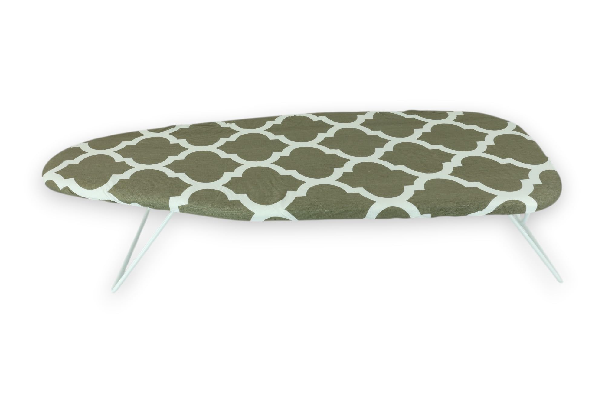 Nordiq - Tabla de Planchar Pequeña Plegable de Sobremesa | 75 x 34 cm | Mesa de Planchado de Ropa, Estructura Resistente, Ergonómica y Fácil de Guardar | Gancho para Colgar (Gris)