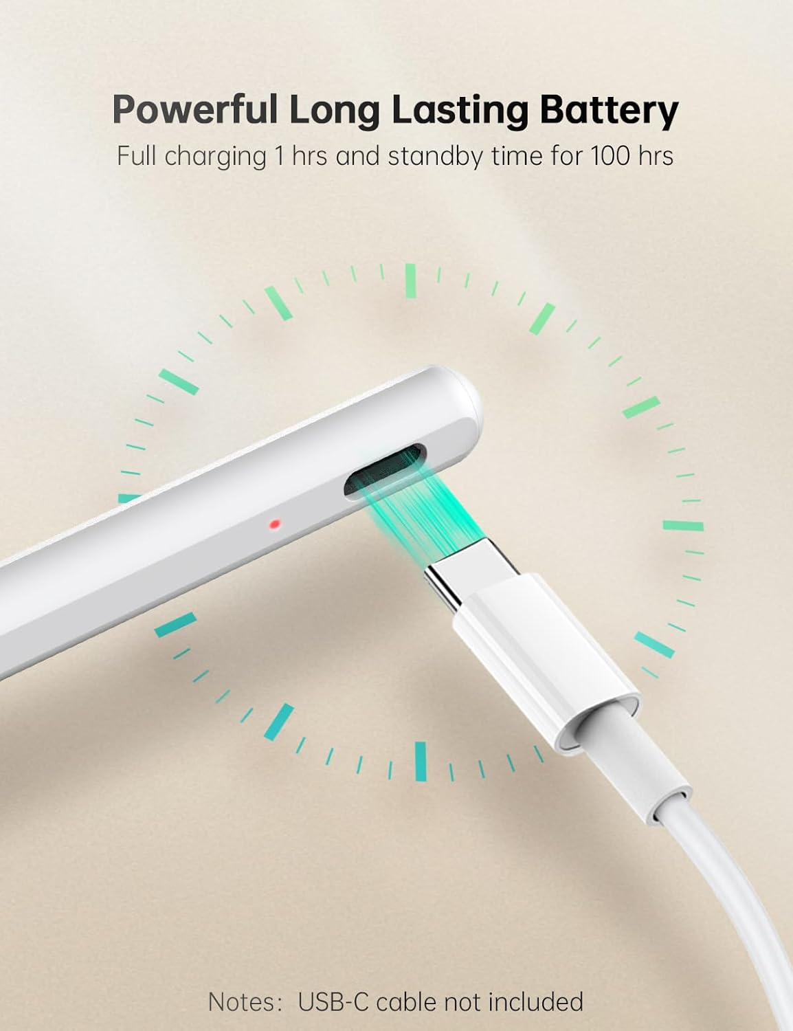 USB-C Fast Charging for Stylus Pen