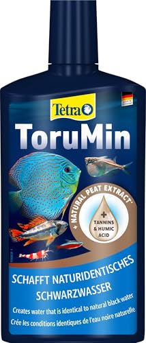 Tetra ToruMin für naturidentisches Schwarzwasser - fügt natürliche Torfextrakte hinzu, geeignet für Süßwasser-Aquarien, 500 ml Flasche