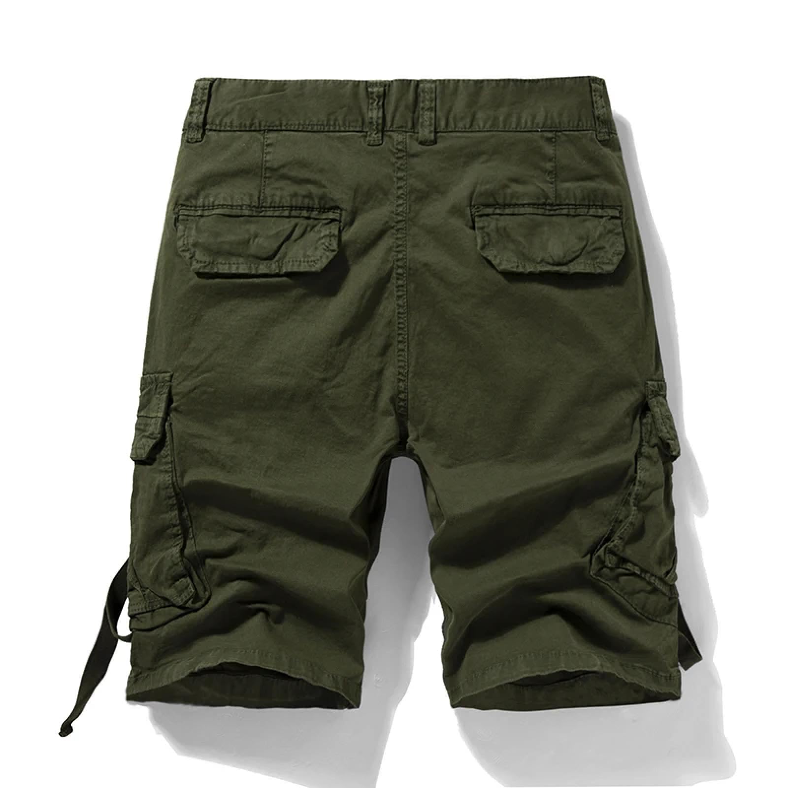 Pantaloncini Uomo Cargo Tasche Activewear All'aperto Corsa Casual Estate Uomo Pantaloncini Cargo