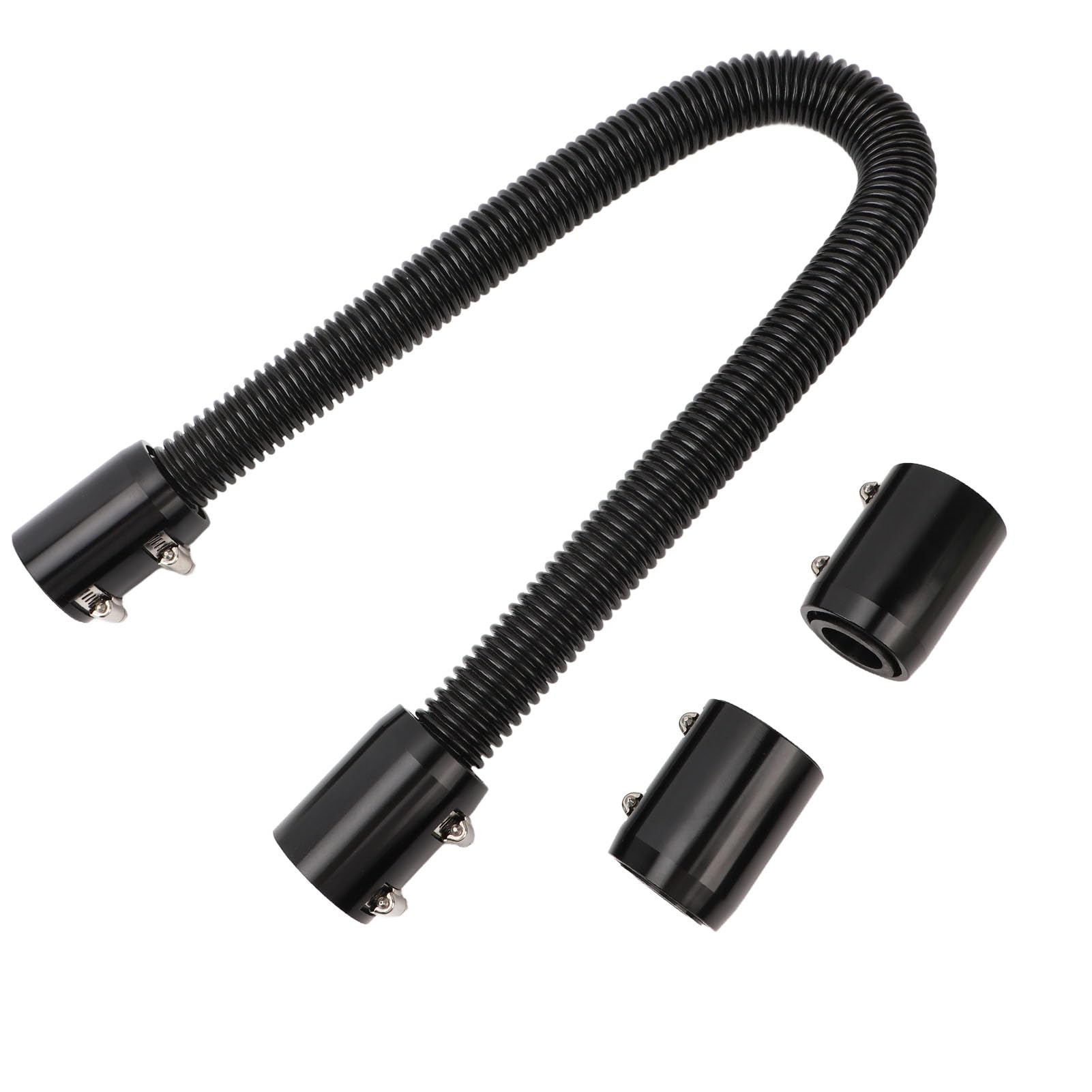 TOPINCN Tubo Flessibile per Radiatore in Acciaio Inossidabile, Collegamento a Tenuta Stagna per un Raffreddamento Efficiente 36 Pollici (BLACK)