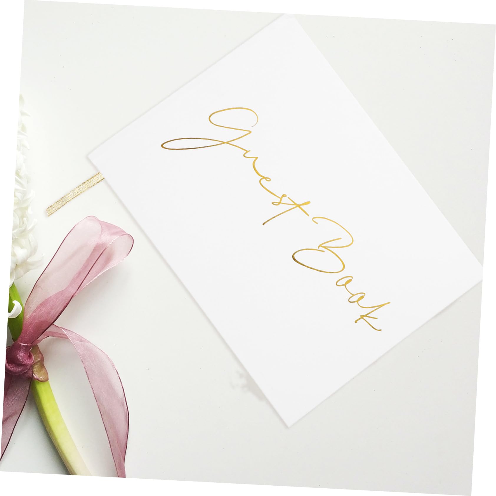 Libro Ospiti Matrimonio 120 Fogli in Carta Bianca per Firme | Quaderno Dediche, Occasione Fidanzamento, Registrazione Presenze e Ricordi