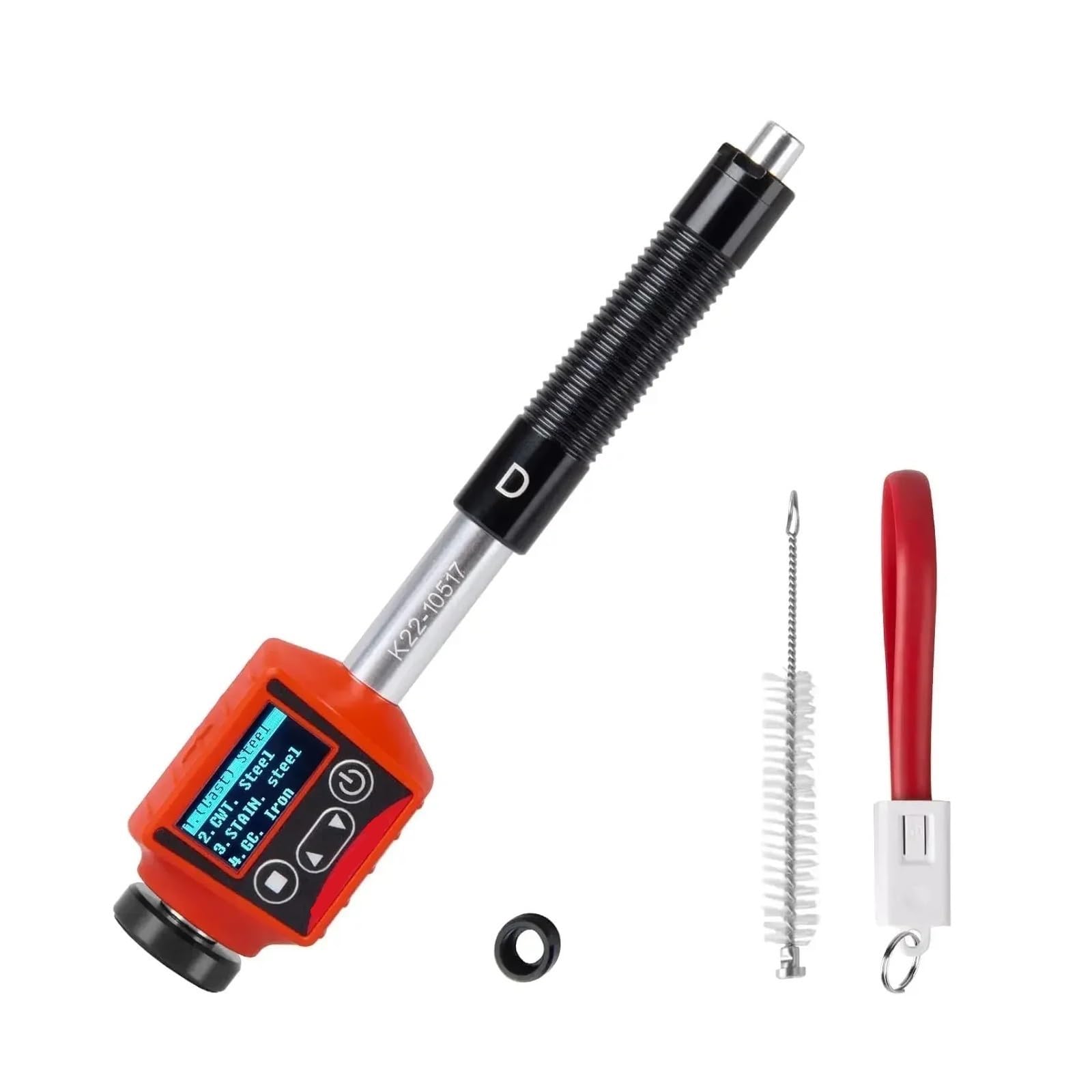 Testeur de dureté, Testeur de dureté portable Leeb type stylo numérique des métaux for la gamme d'acier inoxydable HRC HRB HL HB HS duromètre(A)